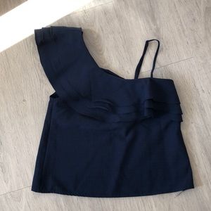 JOA one shoulder ruffle top